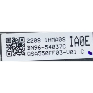 T-CON PARA TV SAMSUNG / NUMERO DE PARTE BN96-54037C / 21Y_VBUATPOR_ELCVT_V0.2 / BN9654037C / 54037C / NUMERO DE PANEL CY-AB055FLLV3H / MODELO QN55S95BAFXZA FC02